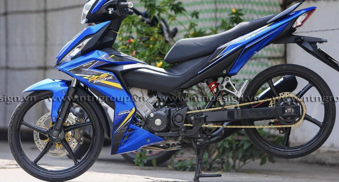 Tem rời cho xe winner v1 mẫu rs 150r xanh đen vàng 2023 cực đẹp, tem cao cấp 3 lớp không bay màu