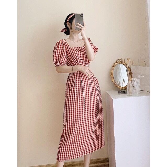 ĐẦM CARO FORM DÀI XỊN XÒ CR99