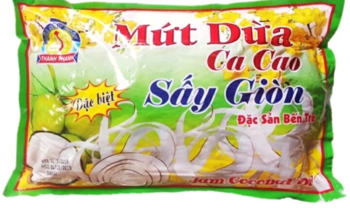 Mứt dừa ca cao sấy giòn