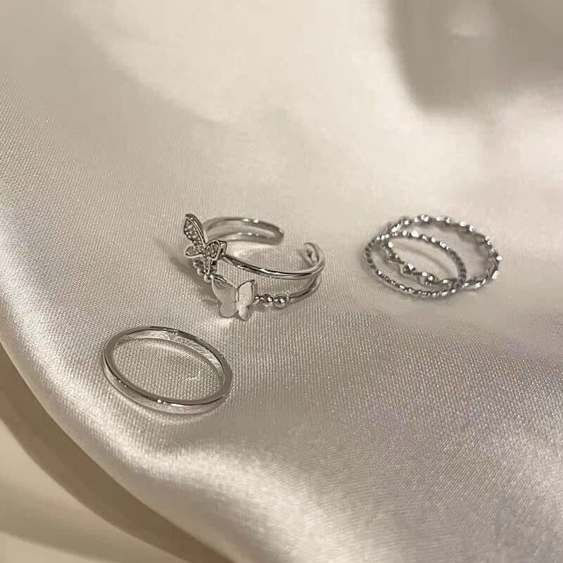 SET 4 NHẪN BƯỚM