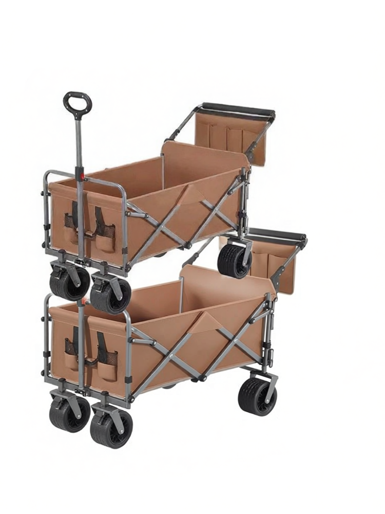 Extra Large Foldable Kids Can Lie Camping Wagon - 4