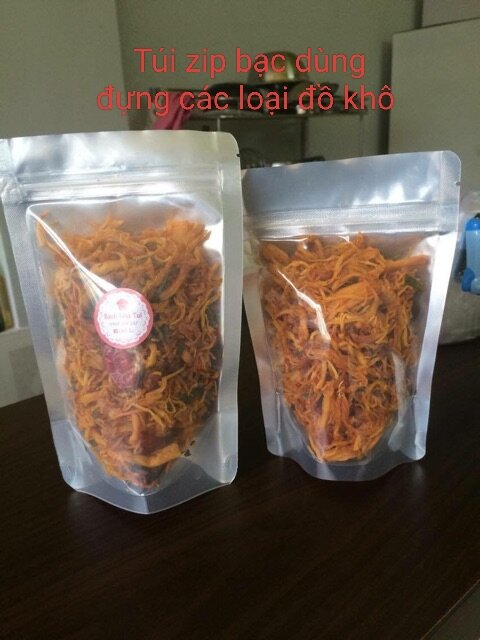 1kg túi zip bạc loại 1 đáy đứng.