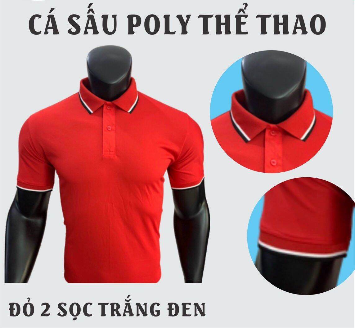 AO THUN POLY 2 SỌC THỂ THAO