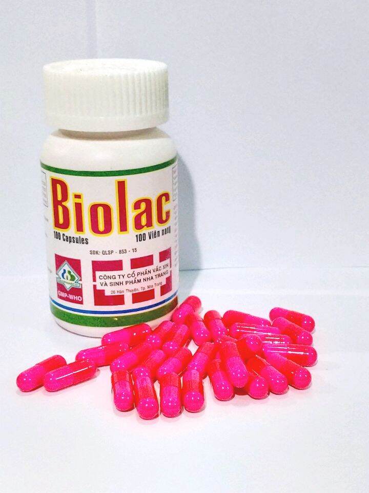 Men vi sinh  Biolac Chai 100 viên
