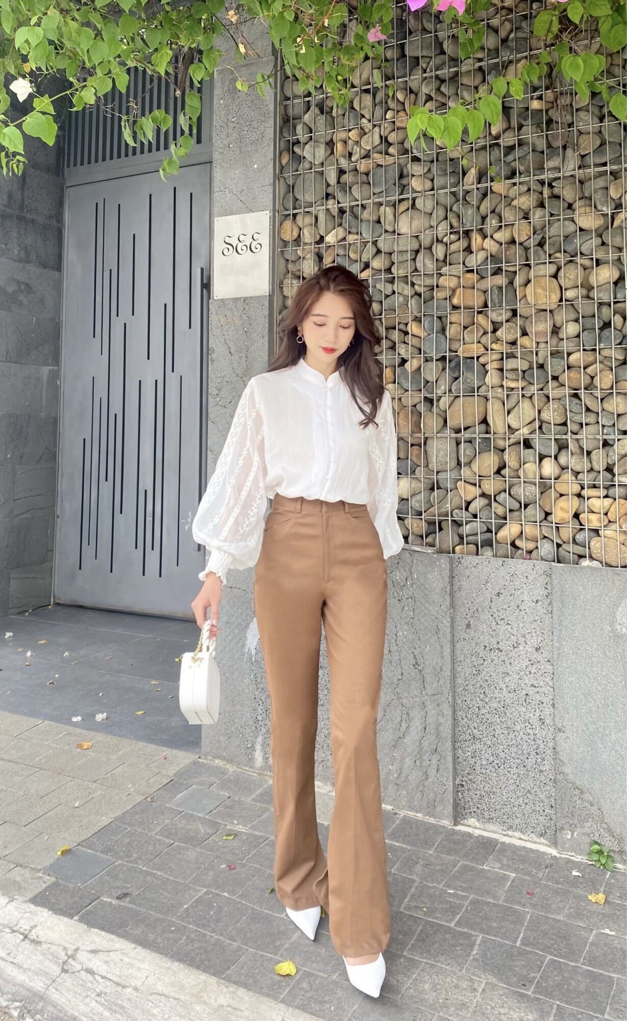 Quần tây phom dài ống loe xẻ AfterBefore
