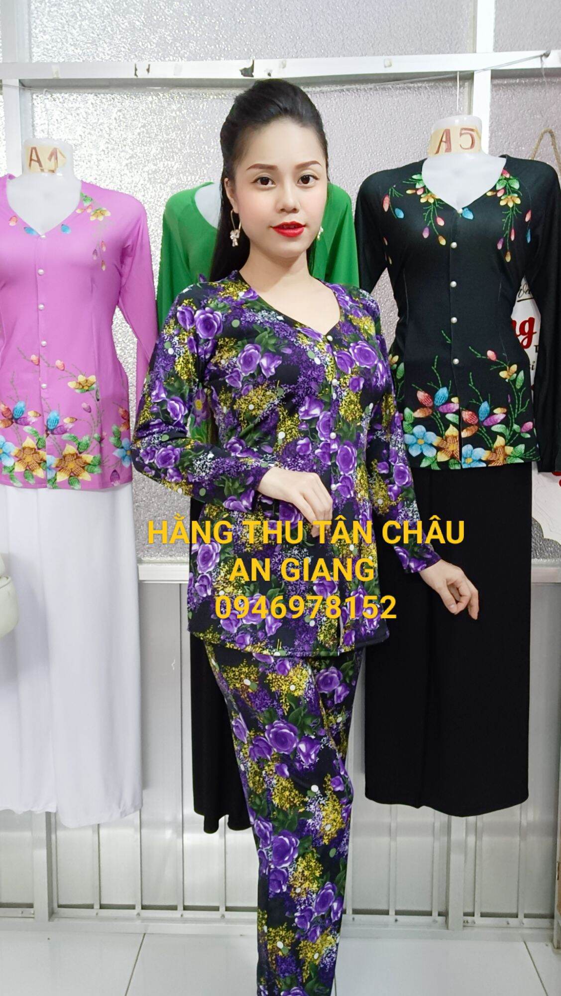 Bộ bà ba bông ống nhỏ