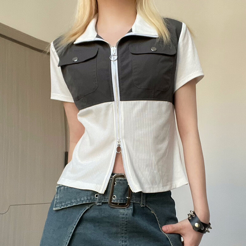 Amyway# First Come First Serve Special Sale 19.9 Yuan per Piece Clearing Sale Short Sleeve round Neck Polyester Blend T-Shirt