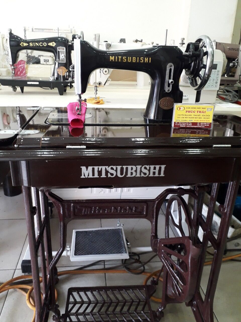 Máy gia đình MITSUBISHI đầu bạc Nhật giá 2tr350k