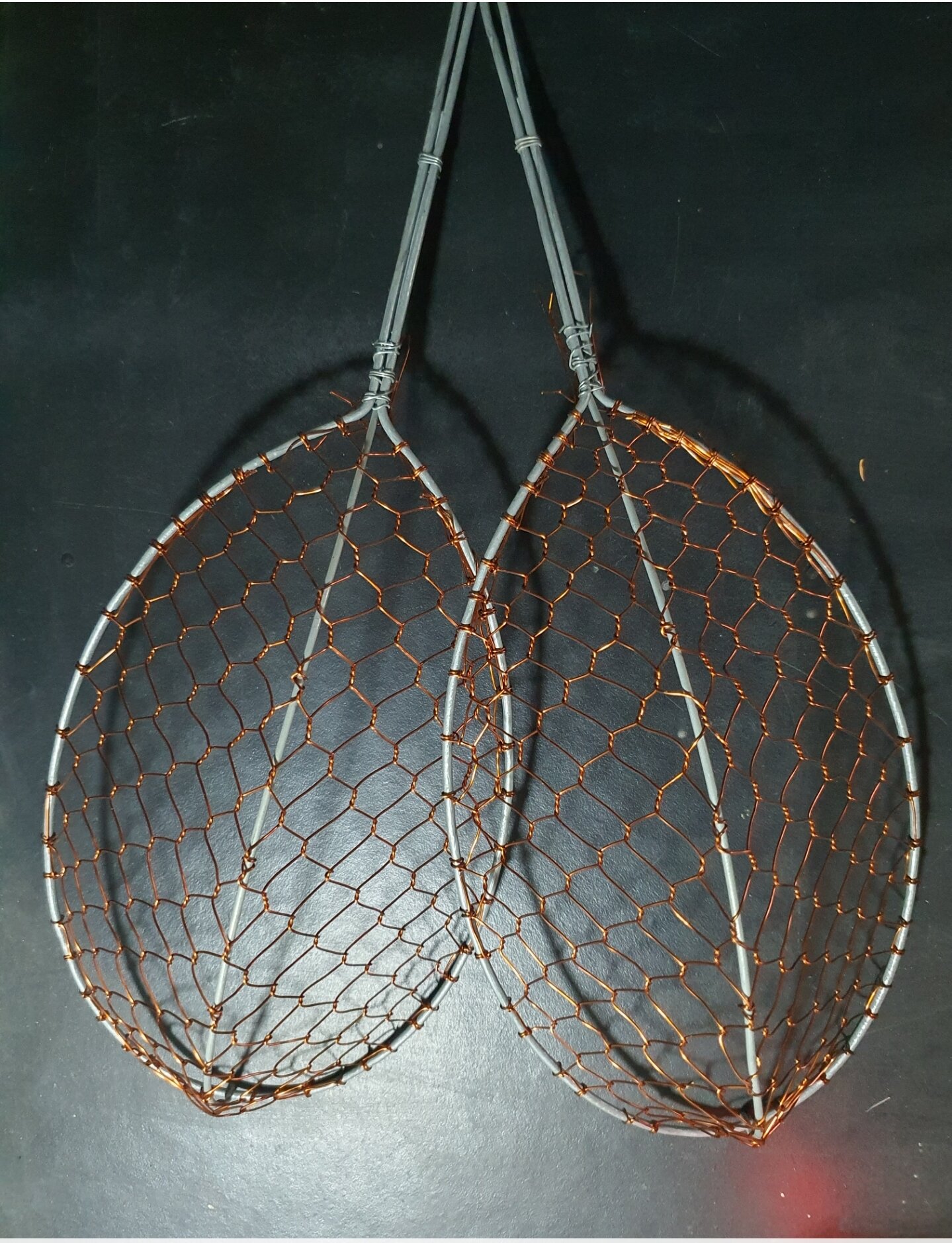 Vợt đánh cá điện đan dây đồng, bộ 2 chiếc