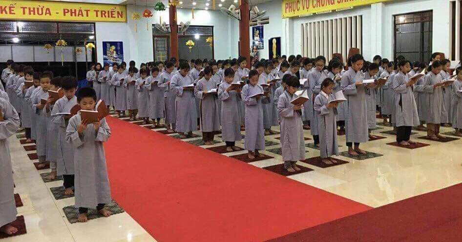 Đồ lam đi chùa - áo tràng kate cho bé