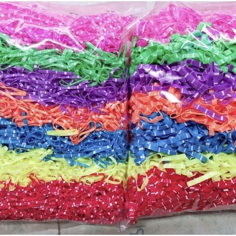 Túi 50g Thun Cột tóc cho bé nhiều màu, co giản Tốt