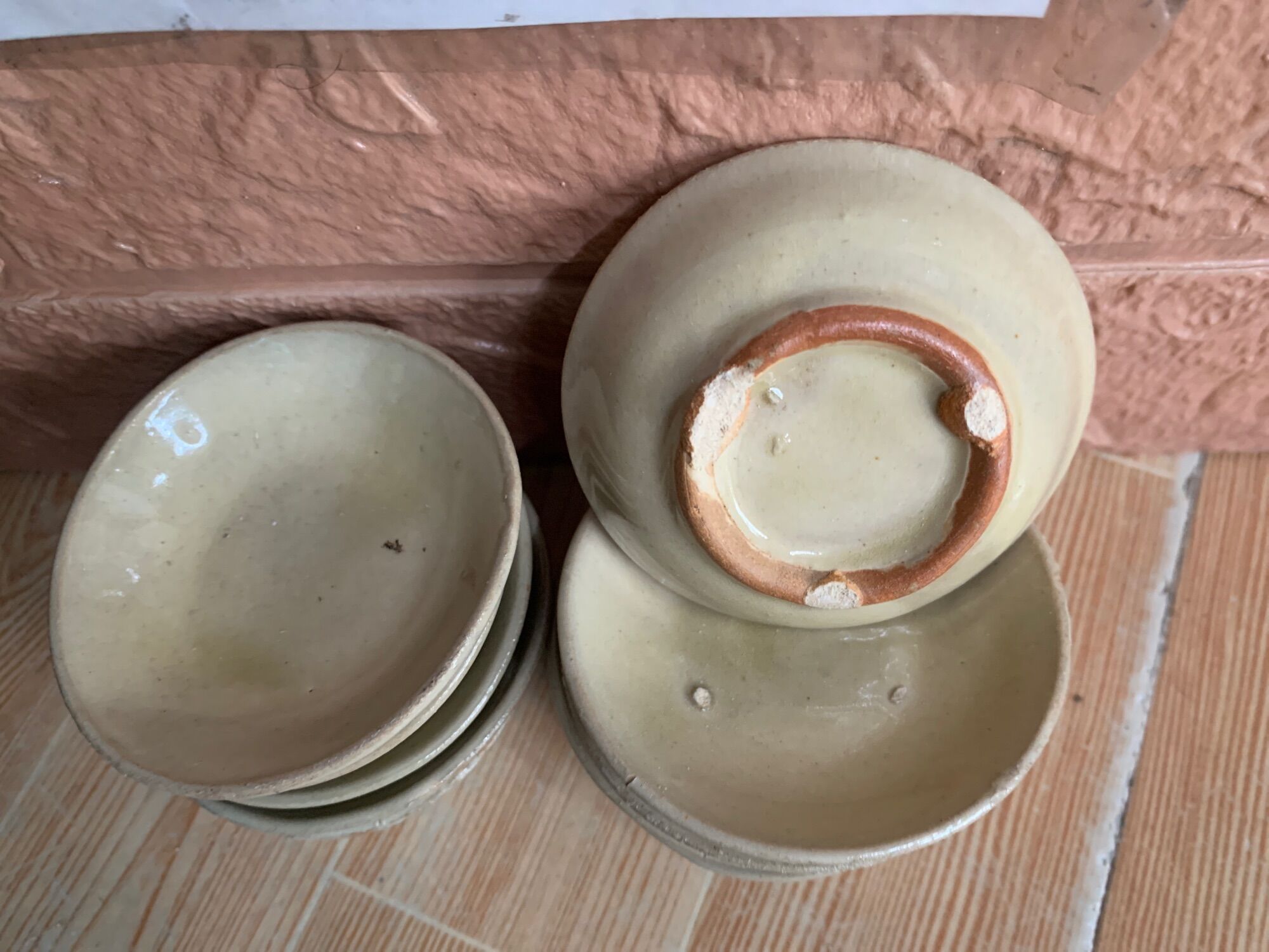 Sét 10 chén muối tiêu màu kem