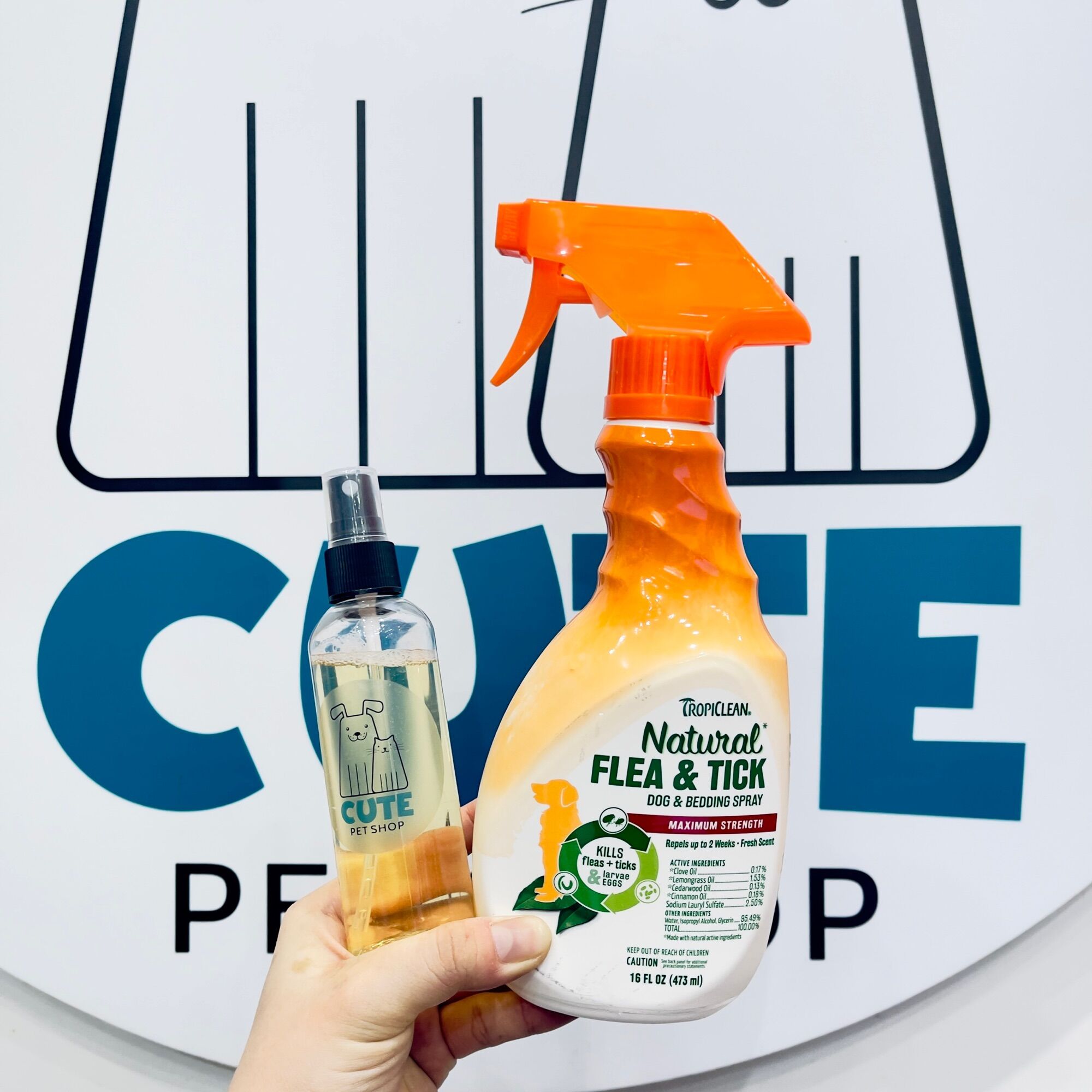 Xịt diệt ve và bọ chét cho chó tropiclean natural flea & tick dog & bedding spray