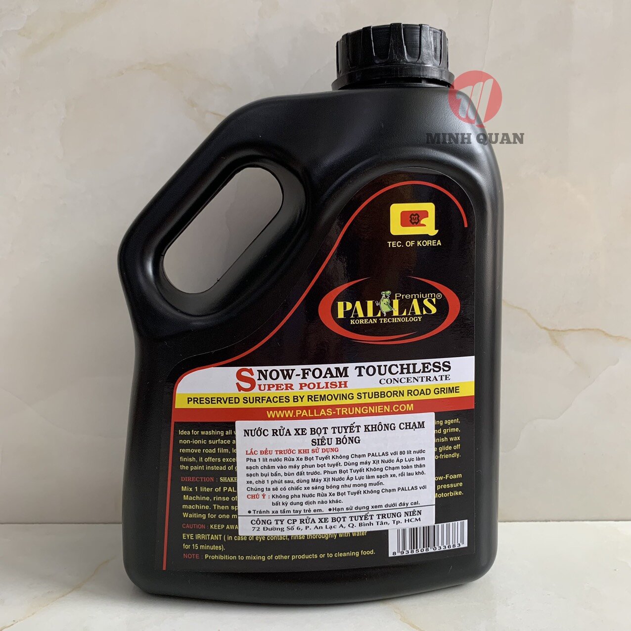 Nước Rửa Xe Không Chạm Pallas 1.5L, Dung Dịch Rửa Xe Ô Tô, Xe Máy Siêu Sạch