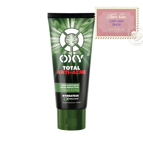 Kem rửa mặt - oxy total anti-acne 100g