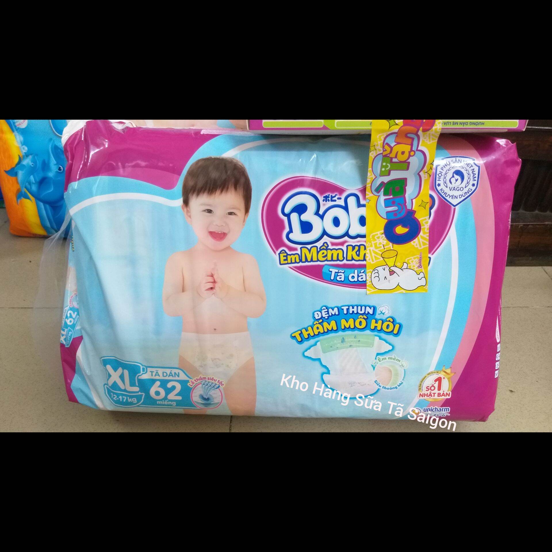 Tã Dán Bobby bịch cực Đại size :  NB S M L 2XL