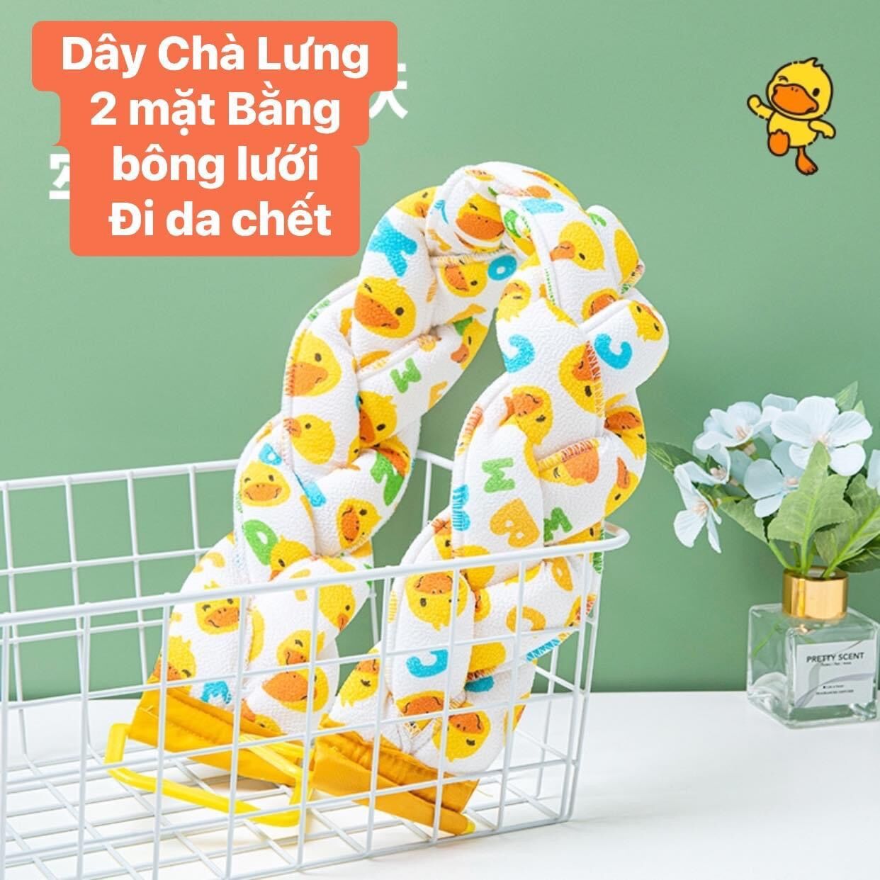 Dây Tắm Chà Lưng 2 mặt Bằng bông lưới