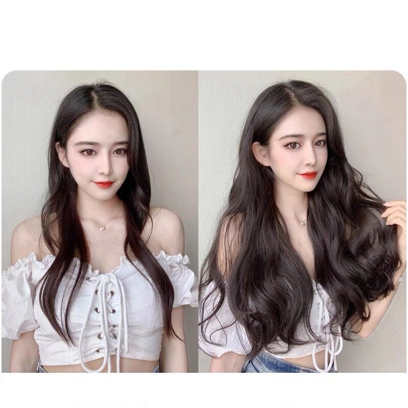 ❤ RẺ NHẤT❤ KẸP PHÍM TÓC GIẢ XOĂN DÀI 50CM 60CM K010