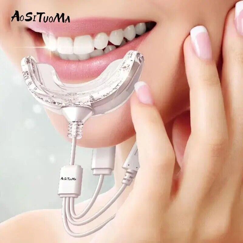 Răng trắng đa năng drag + dòng, máy khoan điện led, dụng cụ chăm sóc răng miệng cầm tay có thể sạc lại bằng ánh sáng xanh, bộ đèn trắng răng gia dụng
