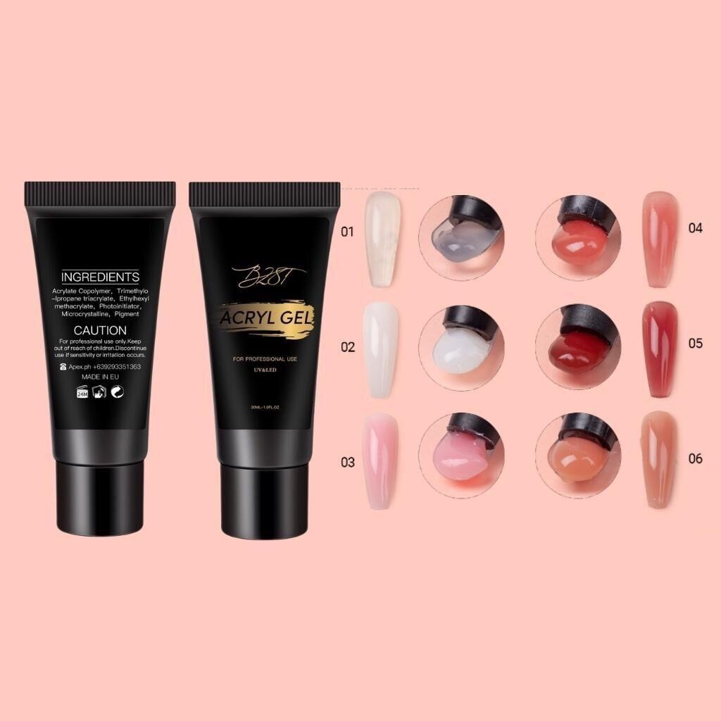 Gel gôm nối móng úp,đắp móng tuýp 30ml