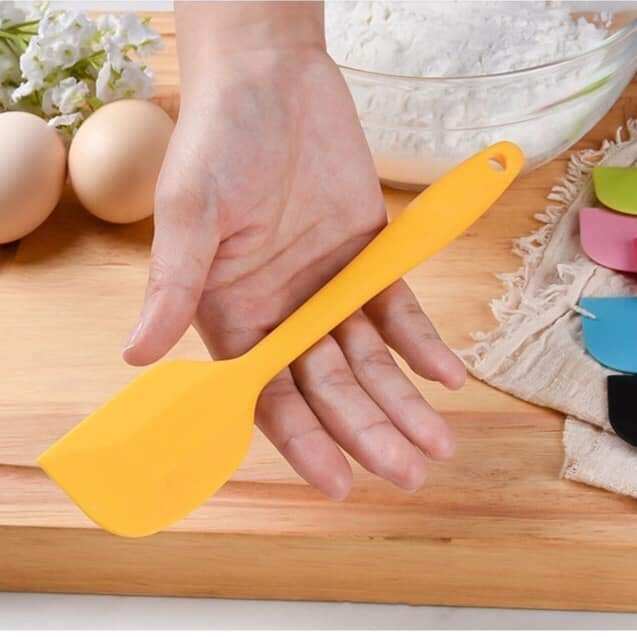 Spatula - Phới dẹt trộn bột, vét bột, nấu ăn...Silicon đúc liền