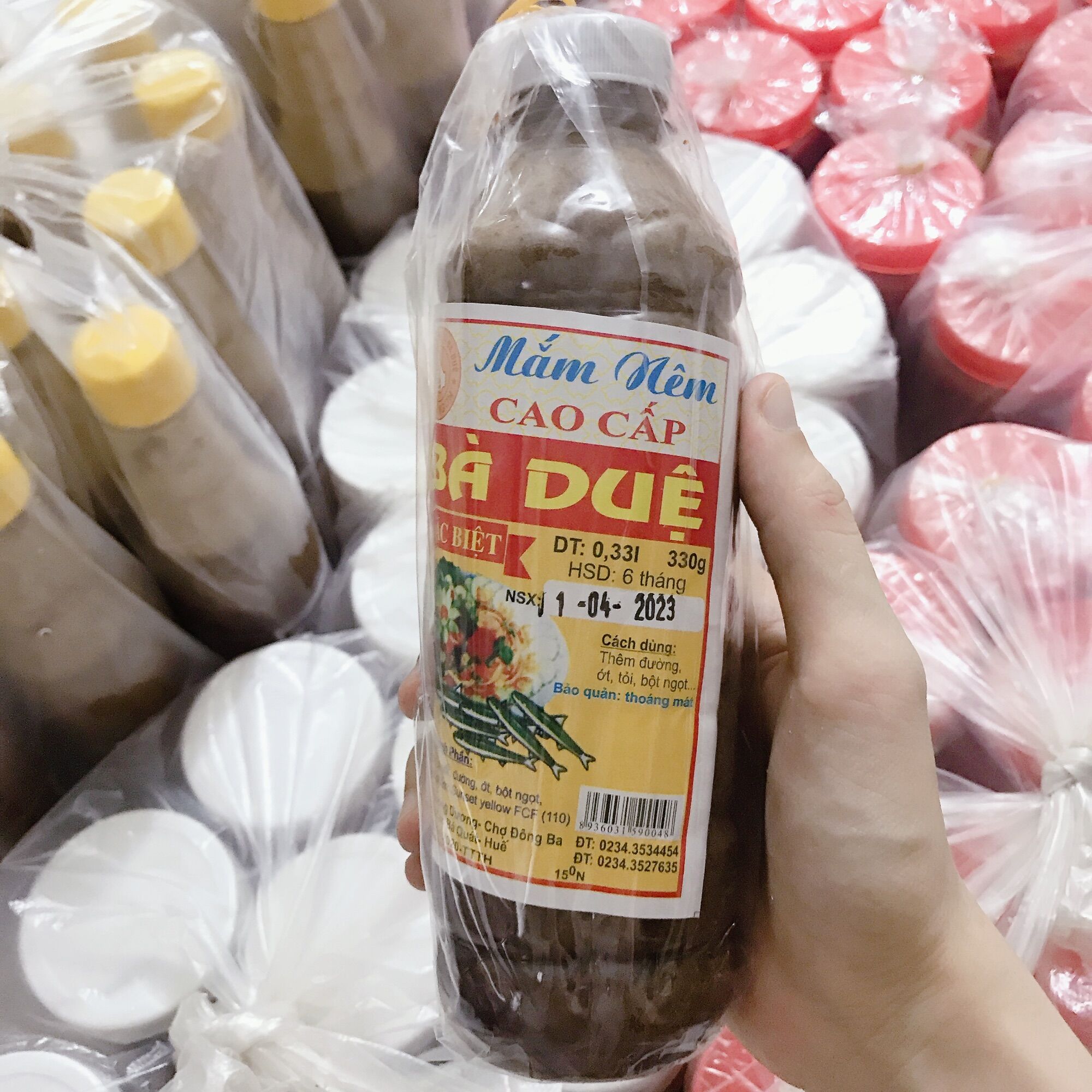 MẮM NÊM BÀ DUỆ CHAI 500G - MẮM HUẾ