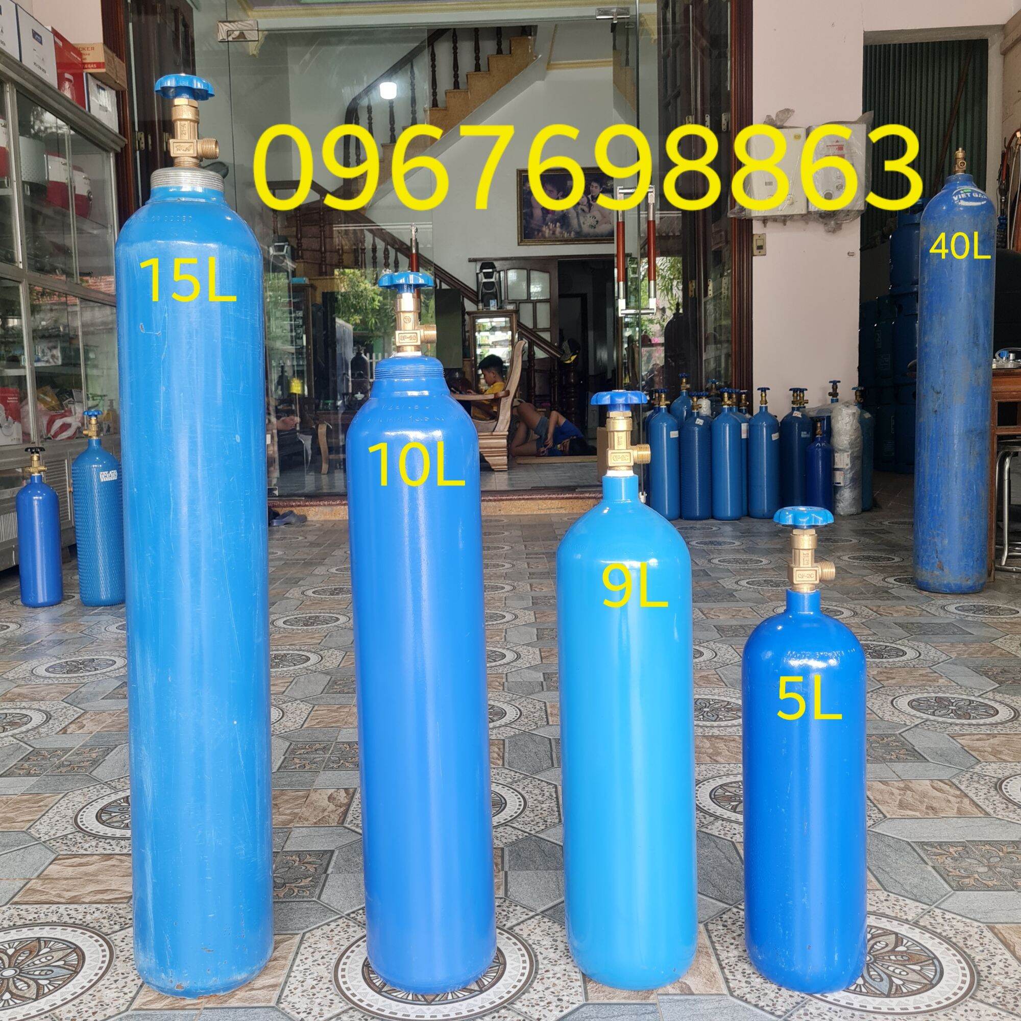 Bình khí Oxy_Bình Gió 15Lít