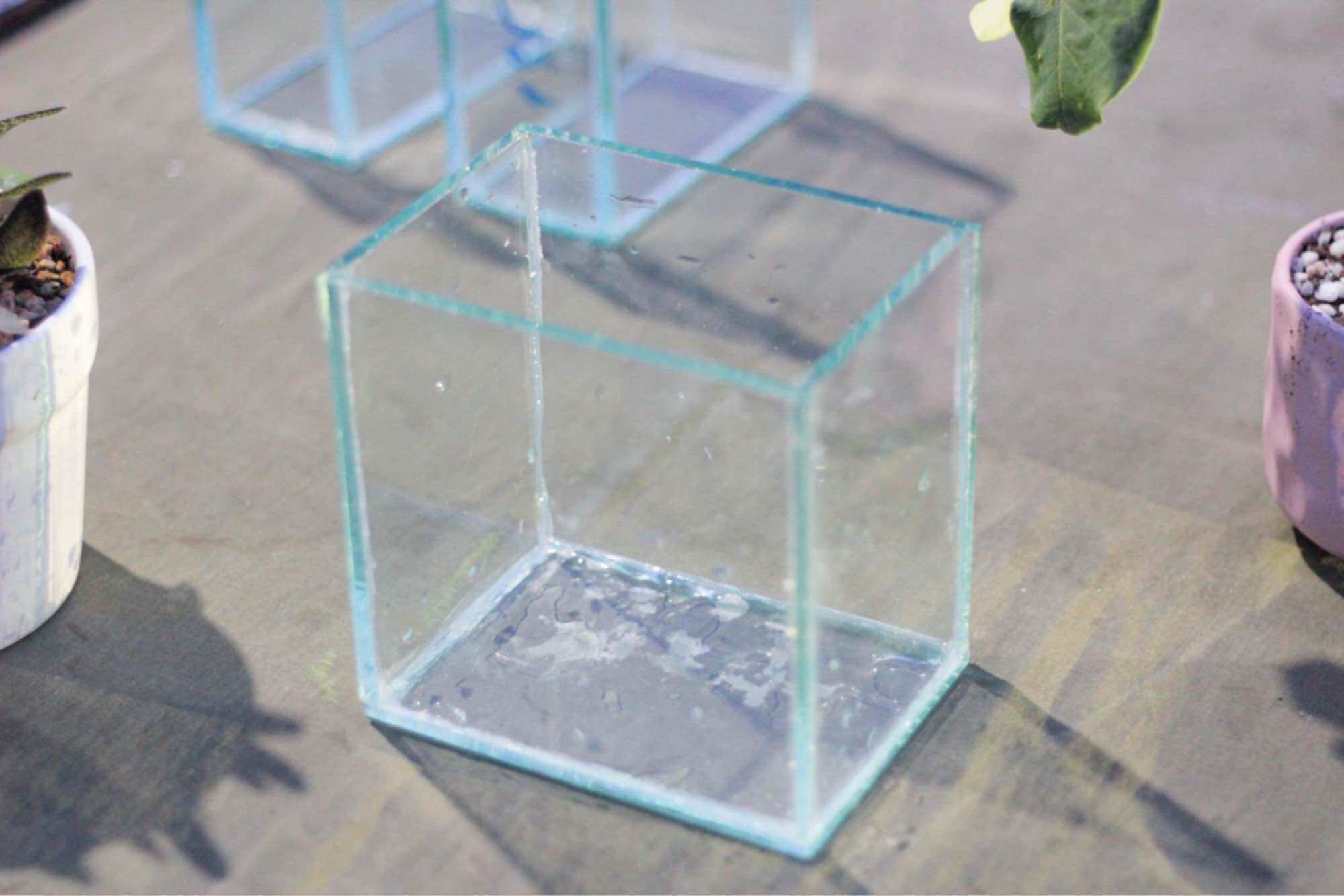 Hồ cá betta mini dày 5li ( D15× R7× C15) + tặng kèm miếng lót đáy hồ