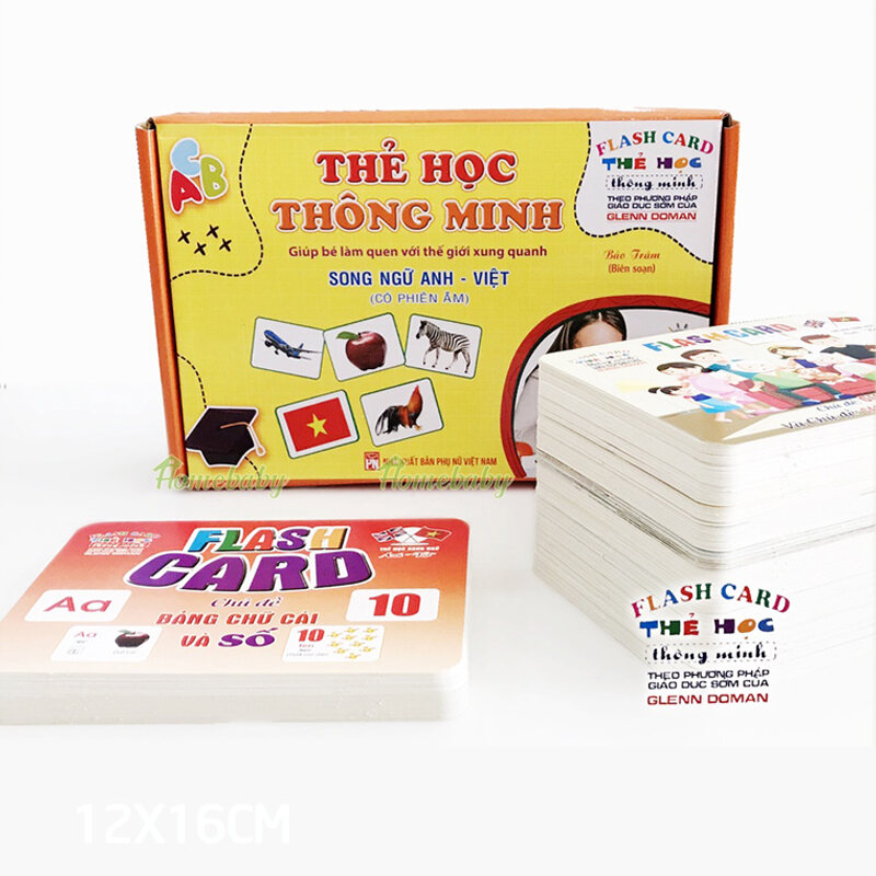 Thẻ học thông minh song ngữ 18 chủ đề