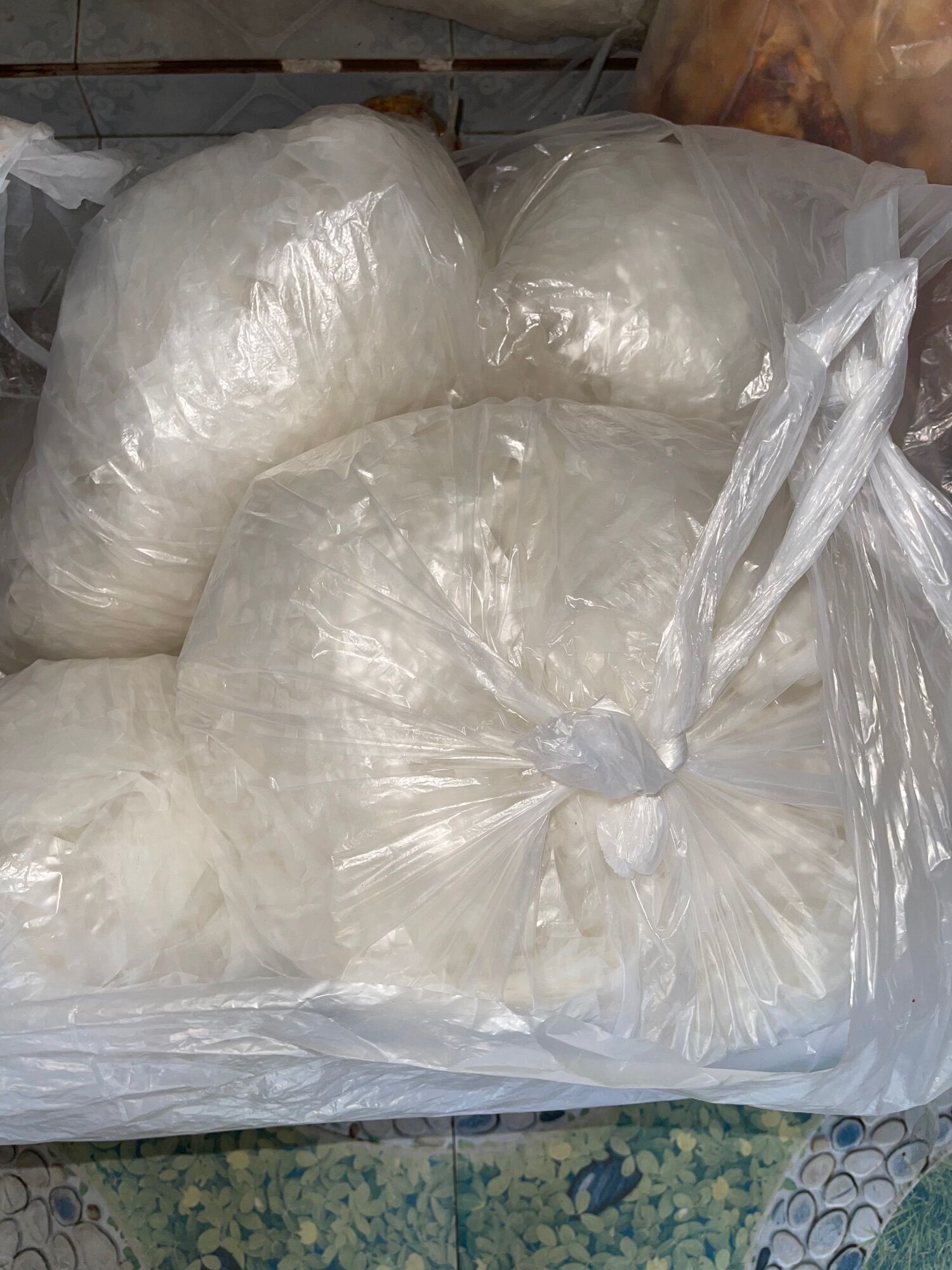 1kg of Soft, Thin Dried Rice Bran for Making Mixed Rice Paper