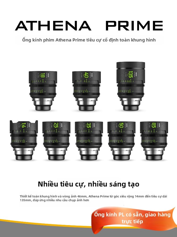 Nisi | Full Frame Prime Cine Lens E-PL RF Mount 14mm Giá 52,426,000 Đồng*Miễn phí vận chuyển