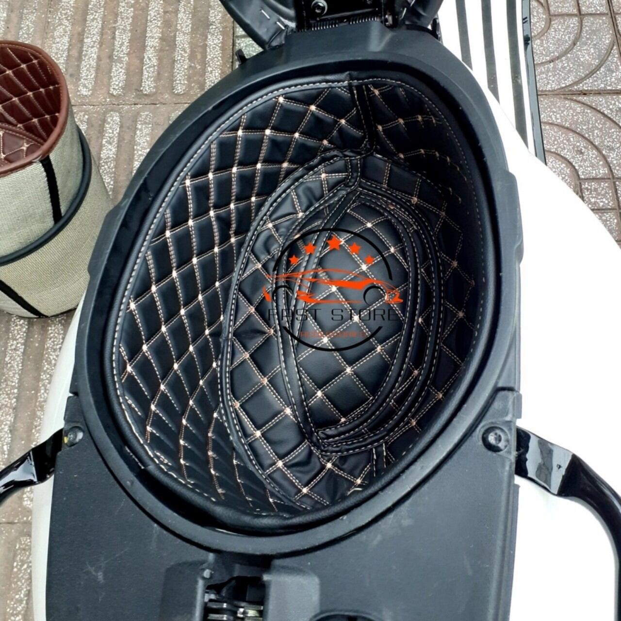 Đệm cốp xe máy VESPA* PRINT [ CÁCH NHIỆT + GIẢM SỐC ]