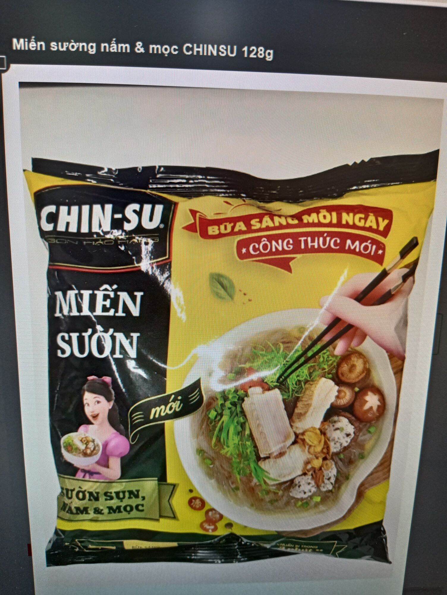 Miến sườn sụn nấm và mọc Chinsu 128g