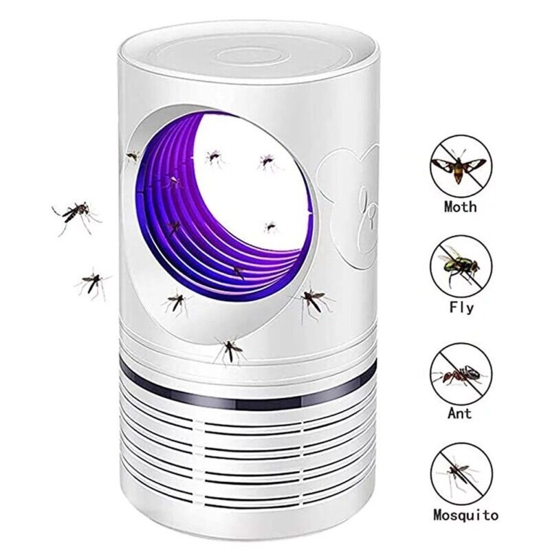 Đèn bắt muỗi thông minh có quạt hút muỗi hình trụ