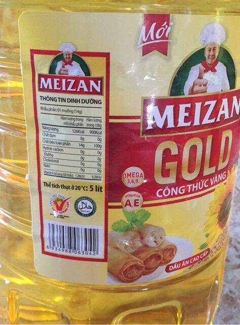 DẦU ĂN MEZAN GOLD CAN 5 LÍT