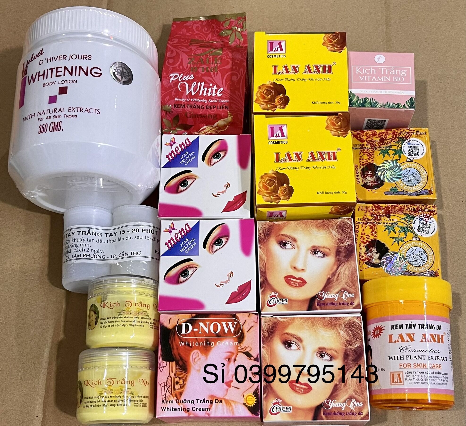Công thức kem siêu trắng da body
