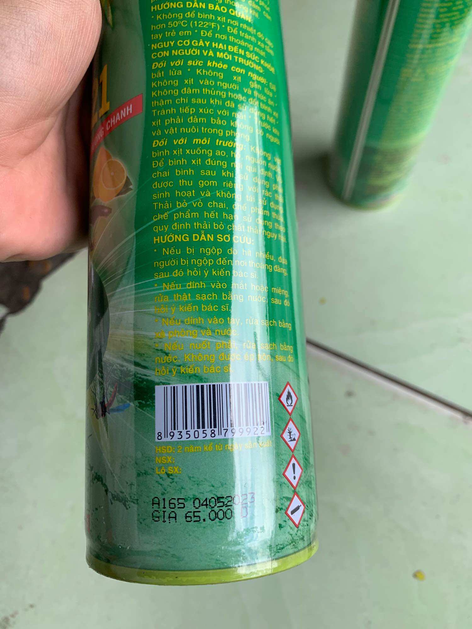 Combo 2 bình xịt muỗi Falcon chai 600ml tặng thêm 60ml