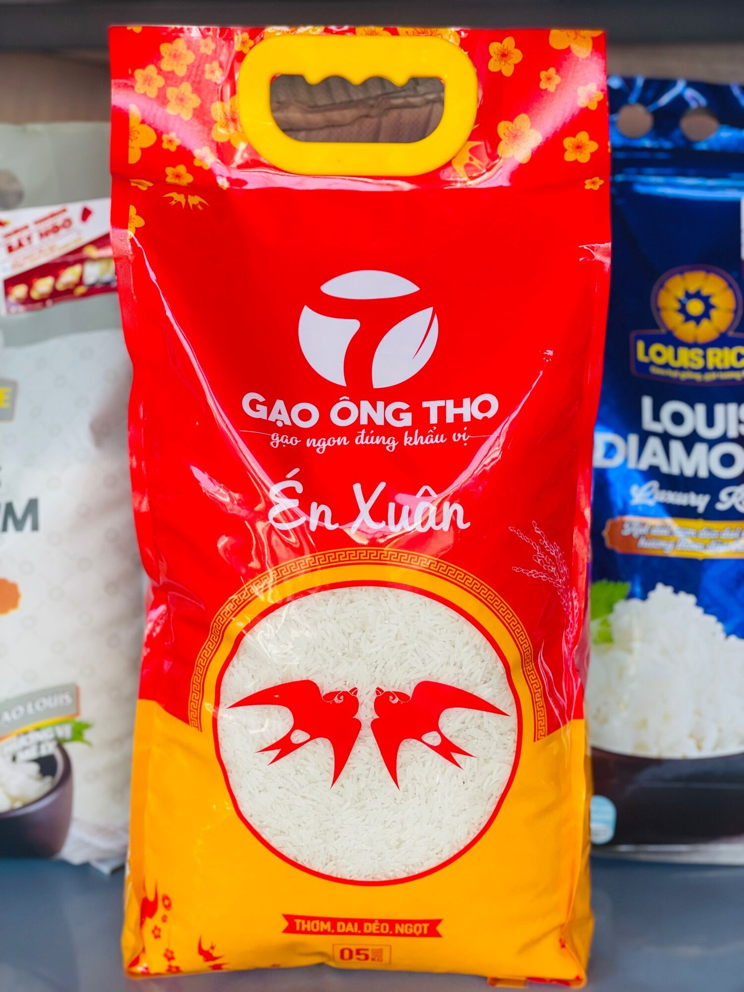 Gạo ST24 Ông Thọ Én Xuân Dẻo Thơm (Túi 5ký )