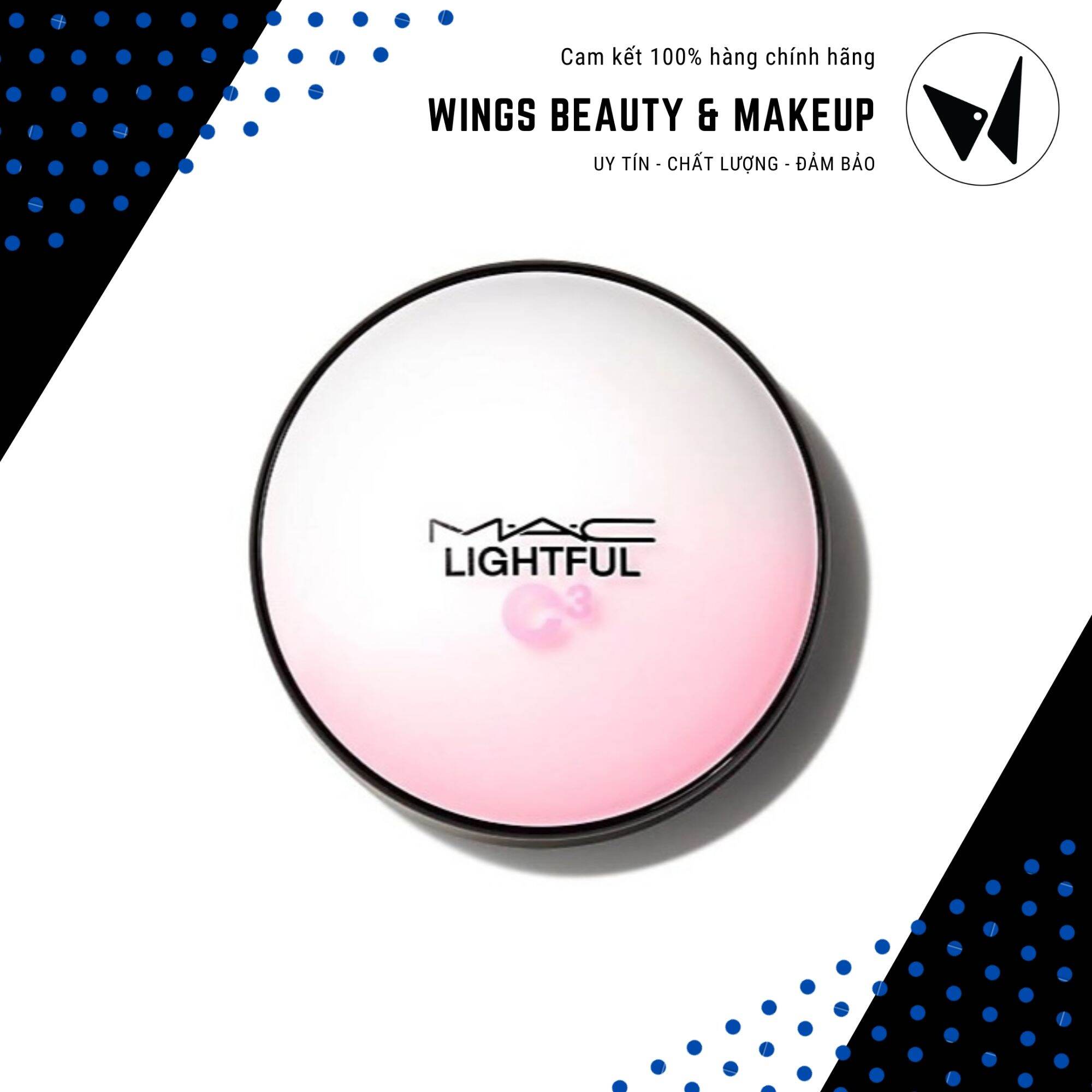 Phấn nước mac lightful c3 quick finish cushion compact spf 50/pa++++ 12g