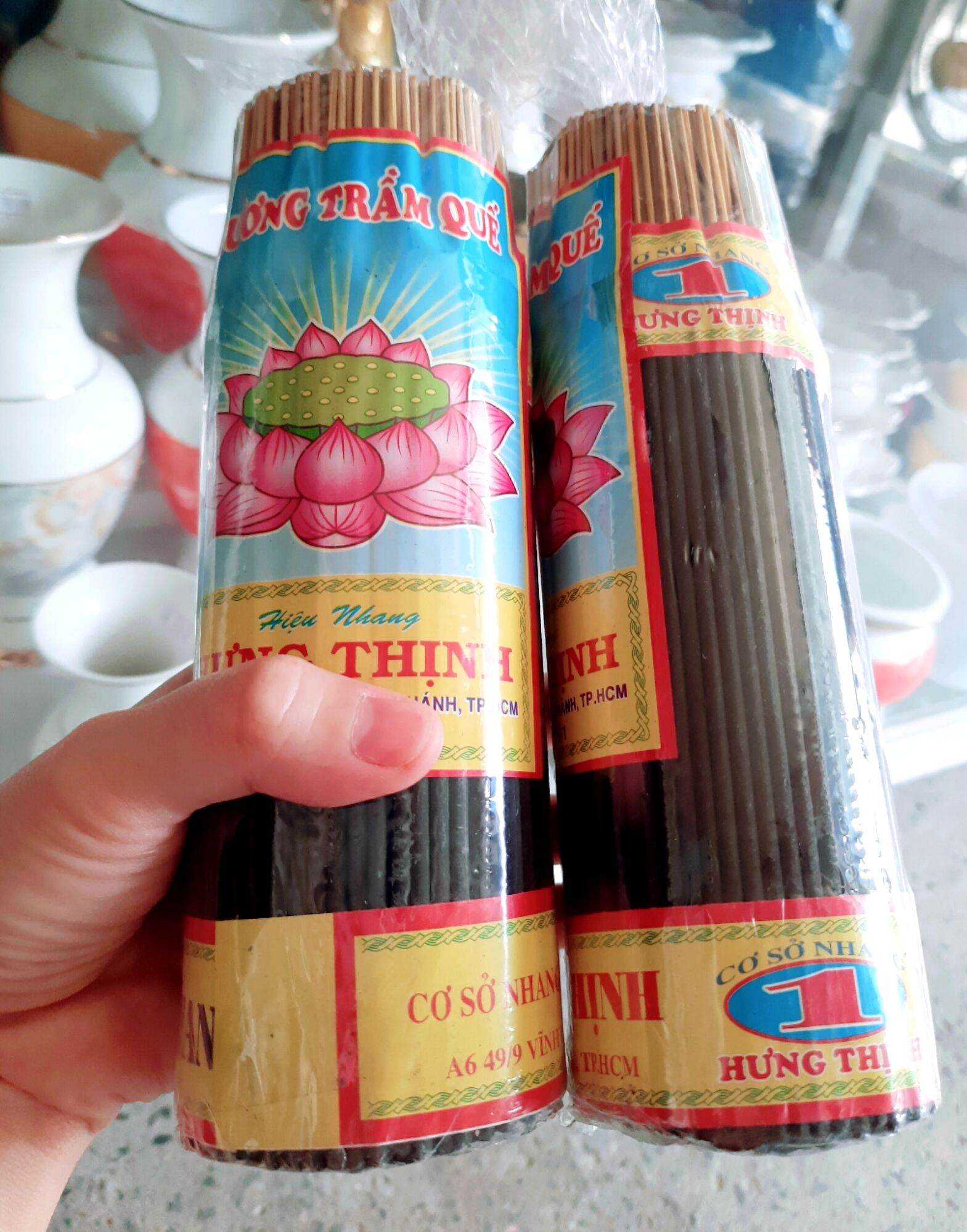 Nhang cây bó lớn ít khói - hương trầm quế hưng thịnh