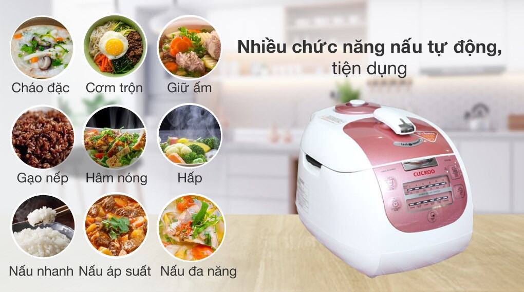 Nồi cơm áp suất điện tử Cuckoo CRP-G1015M (1,8 lít)