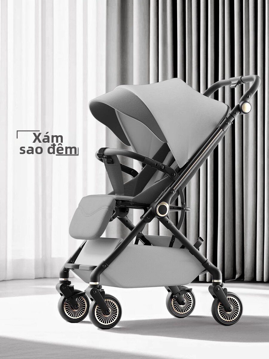 High-View Bidirectional Shock Absorption Foldable Baby Stroller - 5