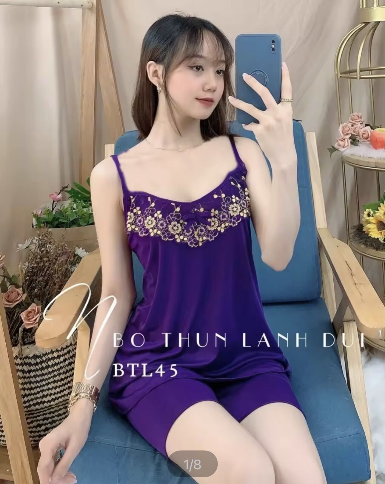 Bộ đùi thun lạnh 2 dây nhí