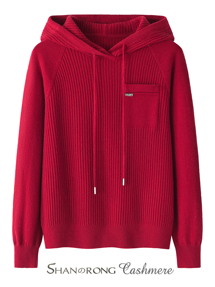 Warm Loose Hooded Sweater 100% Pure Cashmere Giá 4,582,000 Đồng*Miễn phí vận chuyển