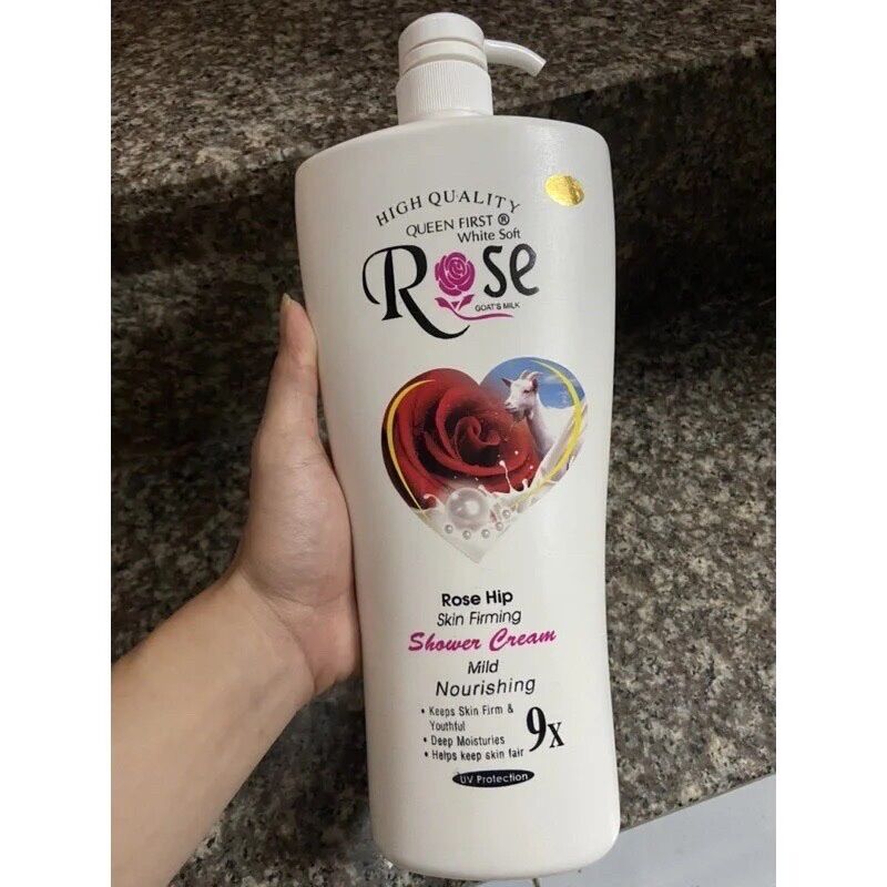Sữa tắm dê rose hoa hồng 1200ml
