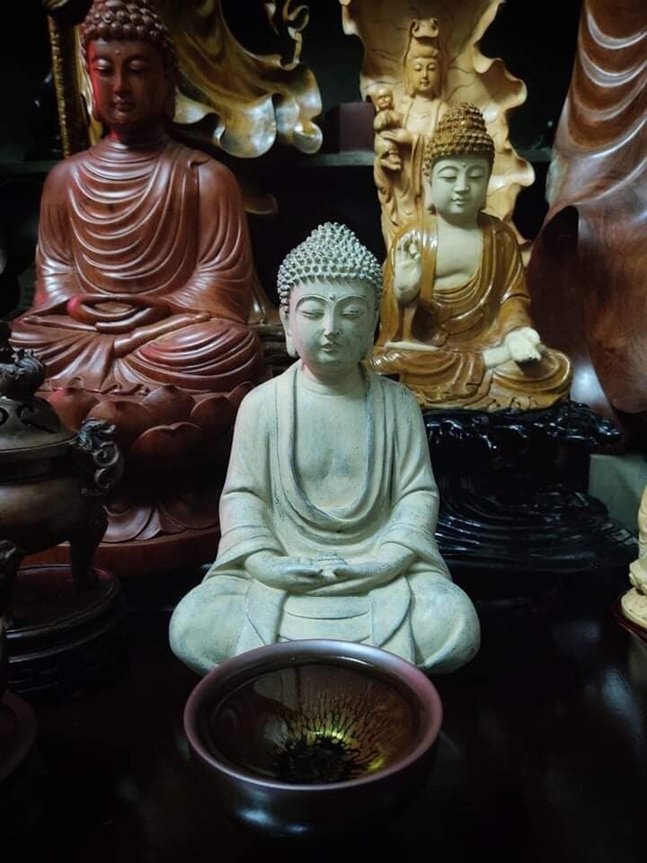 Tượng Phật để bàn trà, phối lũa, tiểu cảnh, deco thuỷ sinh,...