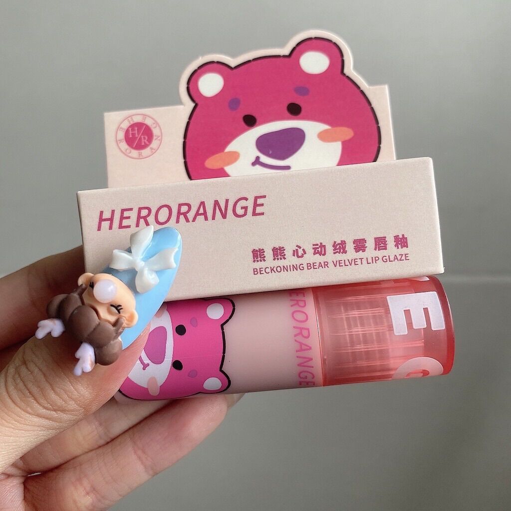 SON HERORANGE GẤU HỒNG CUTE