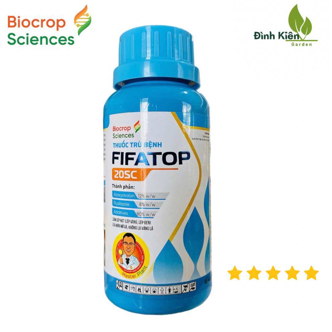 Thuốc trừ bệnh FIFATOP 20SC của Biocrop Sciences - Đặc trị lem lép hạt không lo vàng lá.