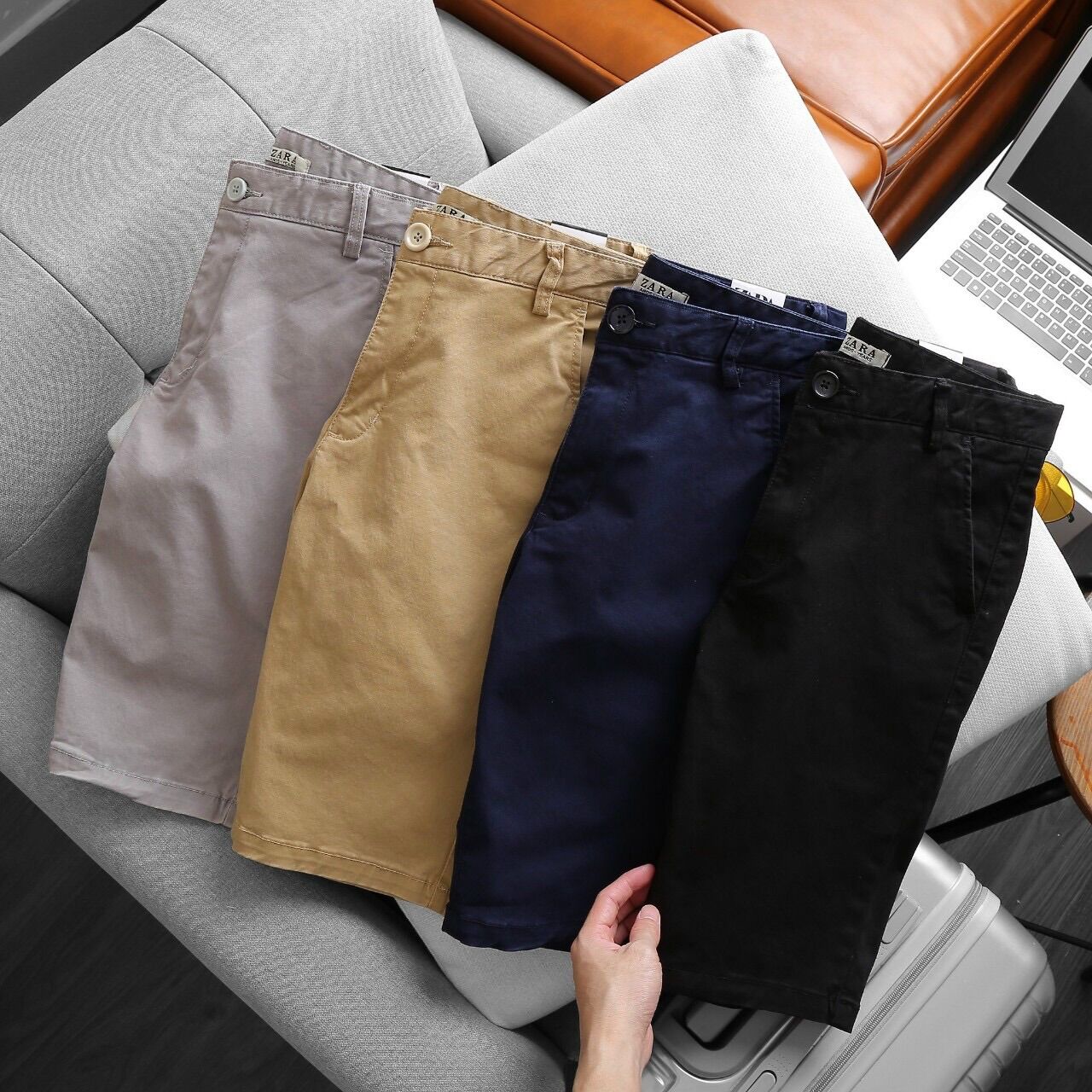 Quần short kaki ZARA nam cao cấp