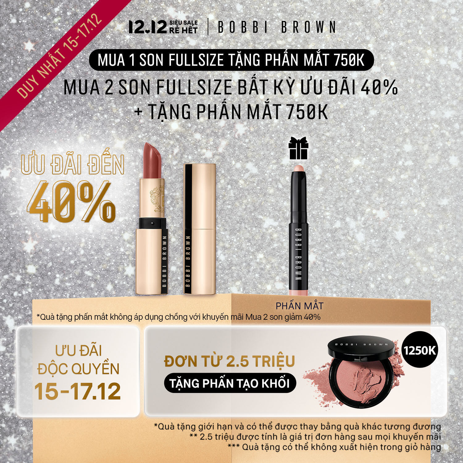 [ĐỘC QUYỀN 15-17.12] Son Bobbi Brown Luxe Lip Color / Son môi bền màu lên đến 10 giờ chứa các thành phần chăm sóc da – trang điểm bán chạy